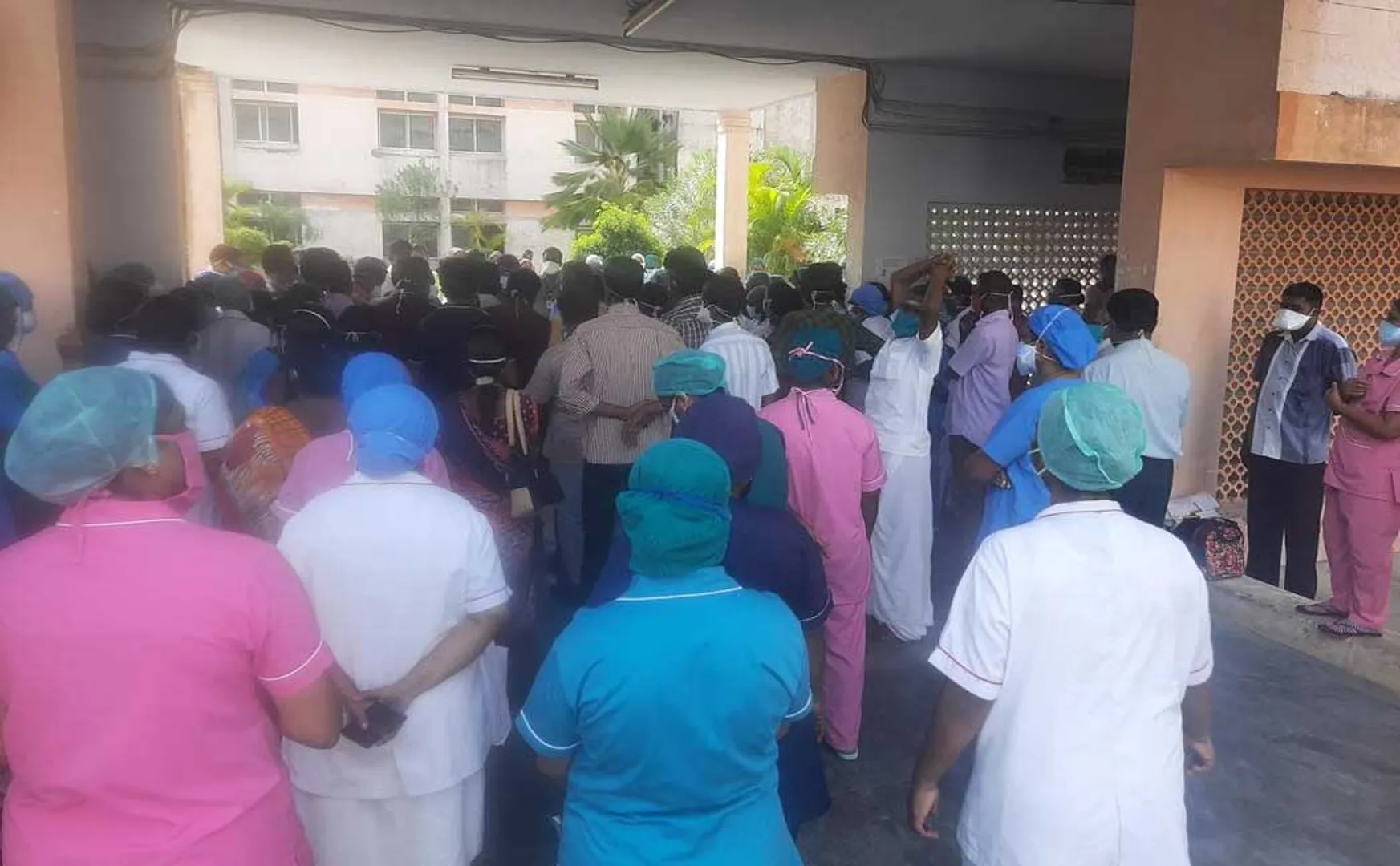 chidambaram government medical college nurses corona ward 